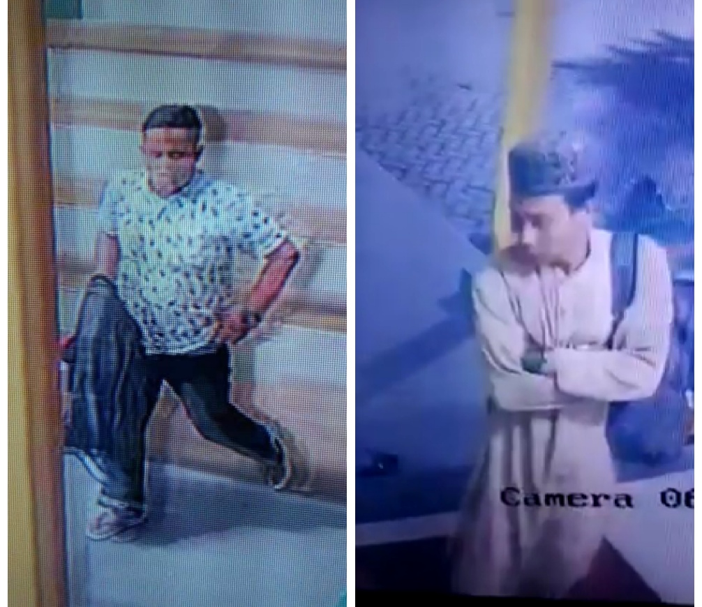 Pencuri Sepatu dan Handphone Terekam CCTV Masjid Raya Stabat Langkat
