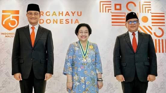 Megawati Soekarnoputri Dapat Gelar Kepeloporan, Seluruh Kader PDIP Ucapkan Selamat