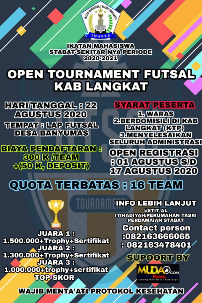 HUT RI ke-75, Pelantikan IMASTA Periode 2020-2021 Sekaligus Open Tournament Futsal Langkat