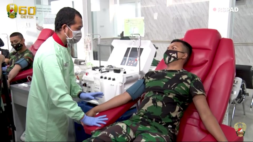TNI Angkatan Darat, Donor Darah Plasma Gelombang 8 Perwira Mantan Secapa AD
