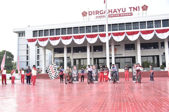 Panglima TNI Hadi Tjahjanto, Buka Lomba Bersepeda TNI-Pacific Virtual Fun Bike Tahun 2020