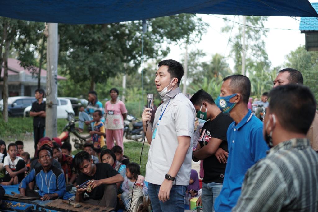 Dukung Seni dan Budaya, Calon Wabup Sergai Tengku M Ryan Novandi Berbaur dengan Masyarakat Desa Cempedak Lobang