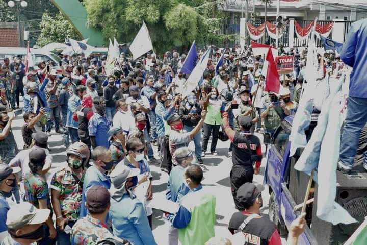 Demo Omnibus Law, Akhyar Sahuti Keluhan Buruh