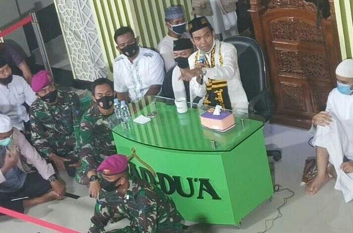 Ustaz Abdul Somad, Dijaga TNI saat Ceramah di Lampung