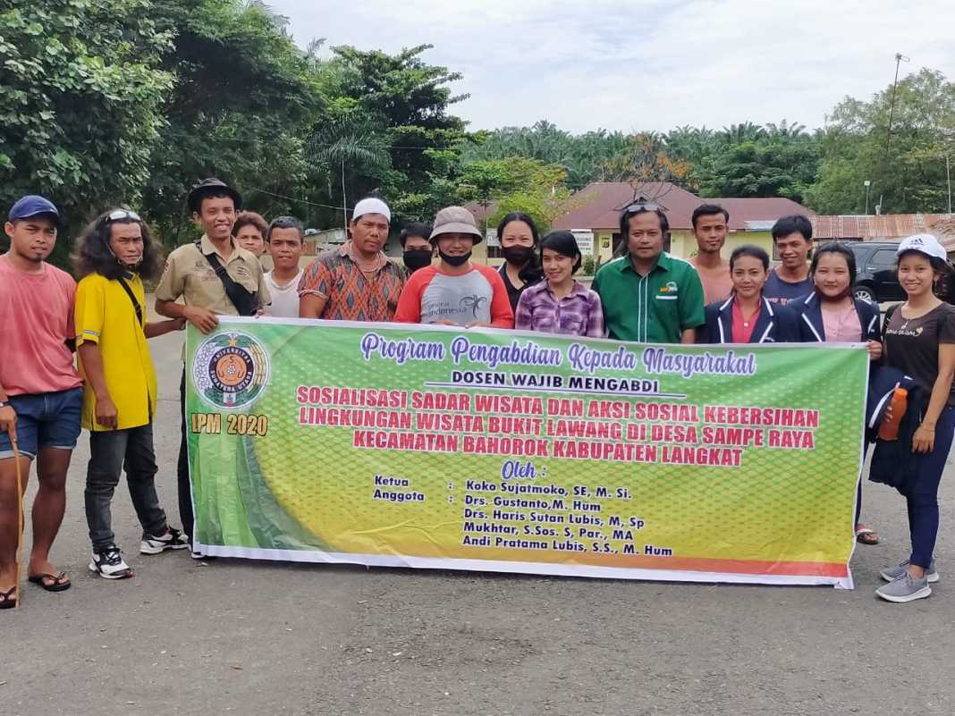 LPPM USU Laksanakan Sosialisasi sadar Wisata Peduli Lingkungan Di Bukit Lawang.