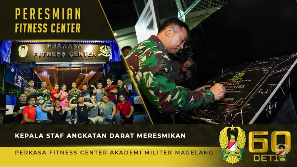 Kasad Andika Perkasa, Resmikan Perkasa Fitness Center Akademi Militer Magelang