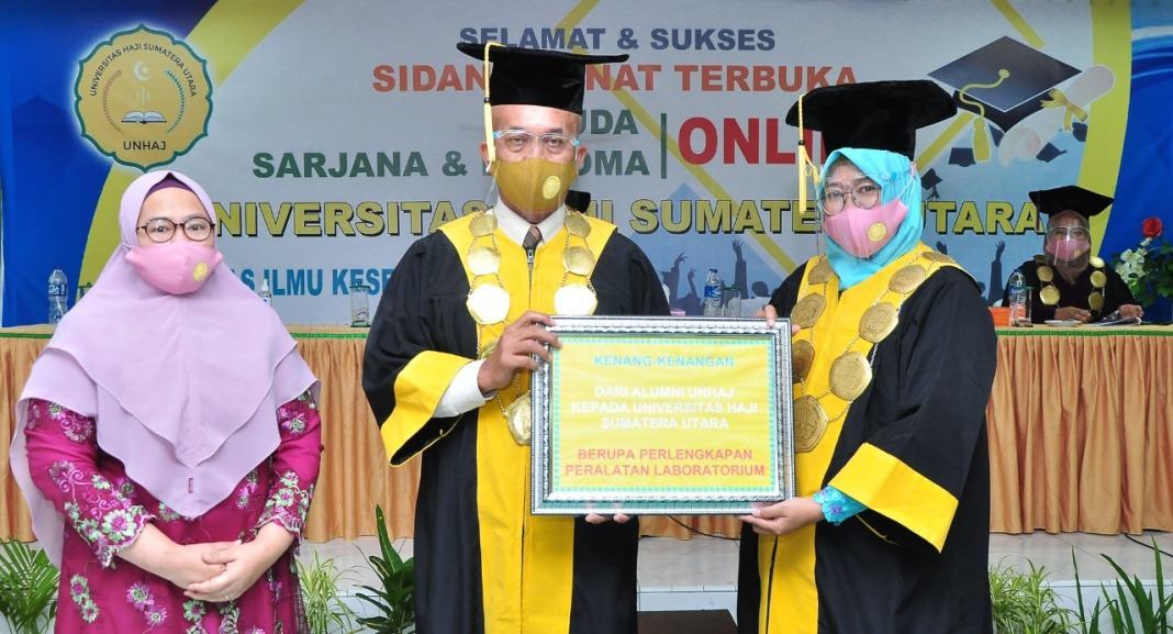 737 Lulusan Universitas Haji Sumatera Utara di Wisuda Secara Daring