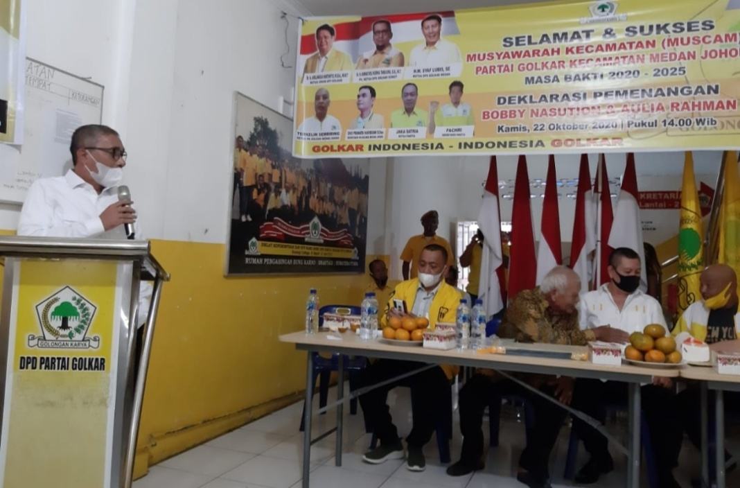 Golkar Sumatera Utara, Konsolidasi Menangkan Pasangan Bobby-Aulia