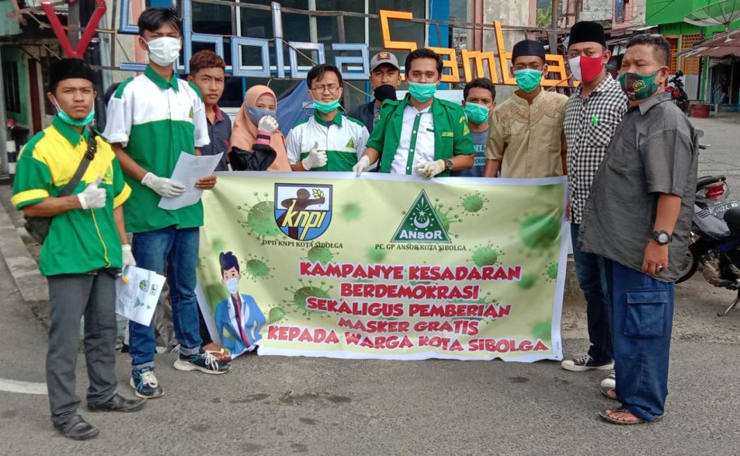 PC GP ANSOR dan DPD KNPI Kota Sibolga Gelar Kampanye Kesadaran Berdemokrasi