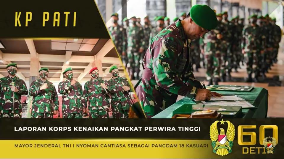 Kasad Andika Perkasa, Pimpin Laporan Korps Pati TNI AD⁣⁣⁣⁣⁣ Mayjen TNI I Nyoman Cantiasa Jabat Pangdam XVIII/Kasuari