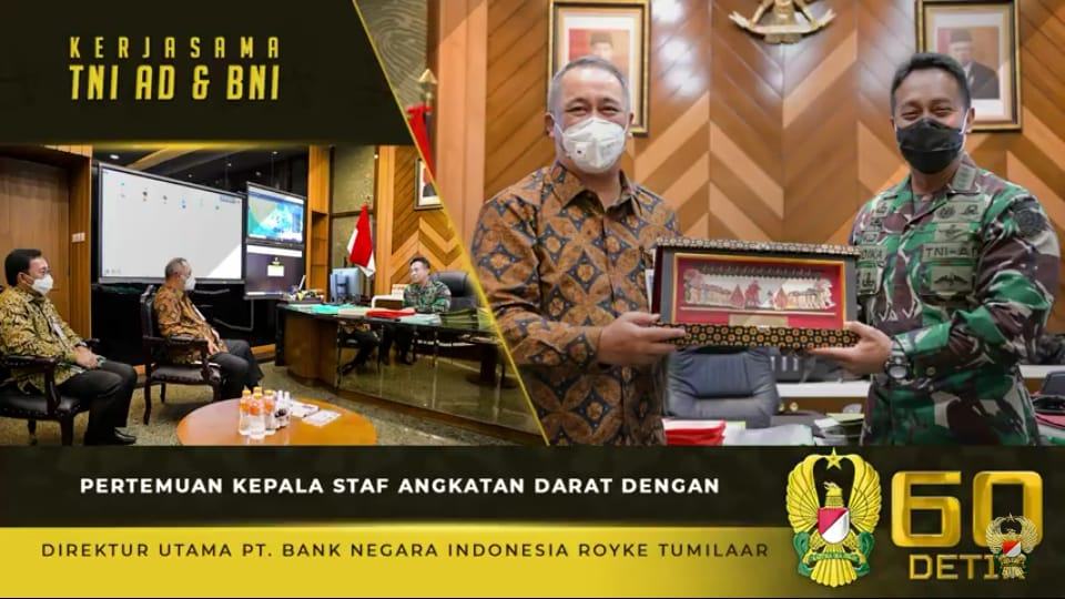 Kasad Andika Perkasa, Lakukan Pertemuan dengan Dirut PT Bank Negara Indonesia
