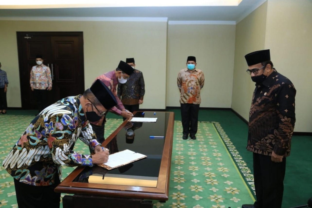 Menag Fachrul Razi, Lantik Rektor UIN-SU dan Rektor IAIN Ambon