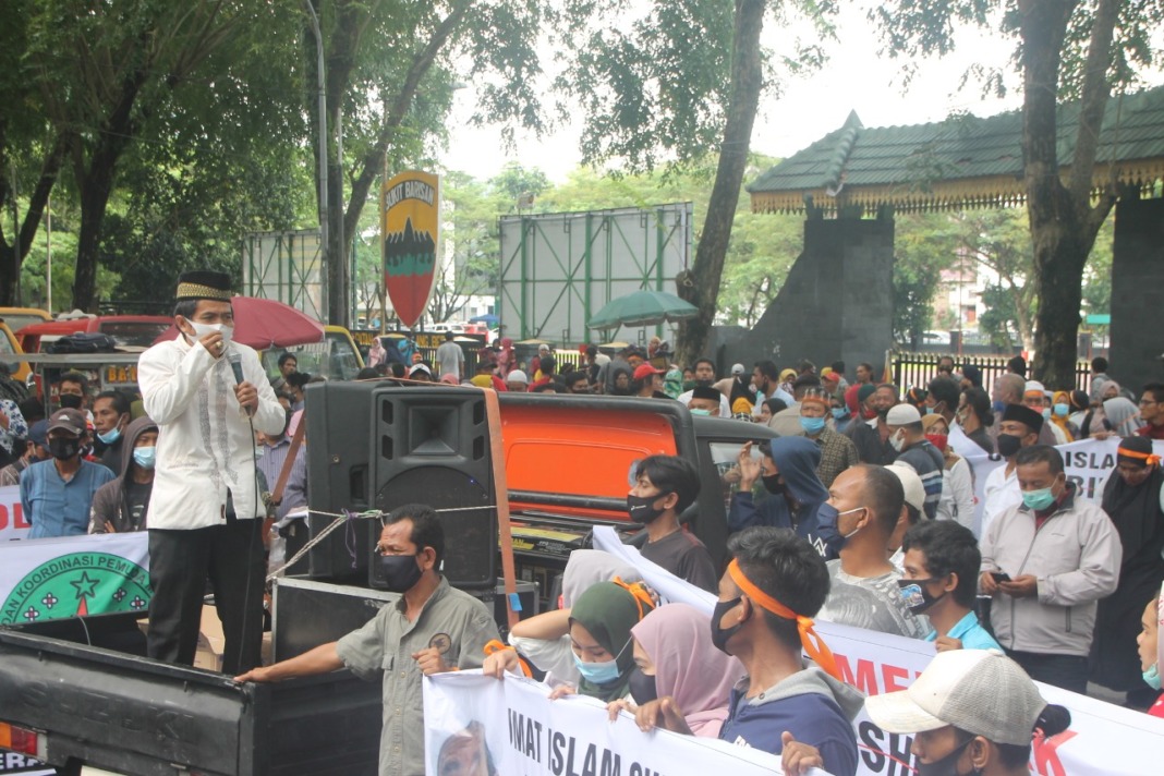 Aksi di Gedung DPRD Sumut, Ustaz Martono Sebut Kehadiran Habib Rizieq Buat Gejolak
