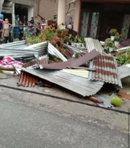 Angin Puting Beliung di Sergai, Porak Porandakan 78 Rumah di Kecamatan Sei Bamban