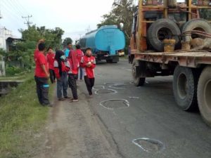 Jalan Lintas Sumatera di Langkat Berlobang, Pemuda Berharap Pemerintah Perbaiki