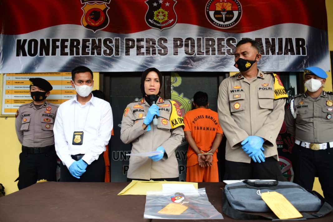 Kapolres Banjar, Konferensi Pers Penangkapan 3 Pelaku Pencurian