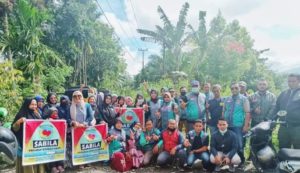 Komunitas Sabila, Salurkan Sedekah Om Ok Hingga Kepelosok Desa di Langkat Hulu