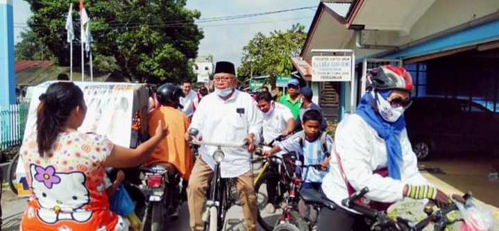 Soekirman dan Tengku Ryan Bersepeda Keliling Desa Serap Aspirasi Masyarakat