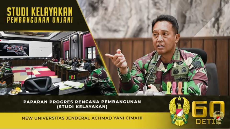 Jenderal TNI Andika Perkasa, Terima Paparan Studi Kelayakan Rencana Pembangunana New UNJANI