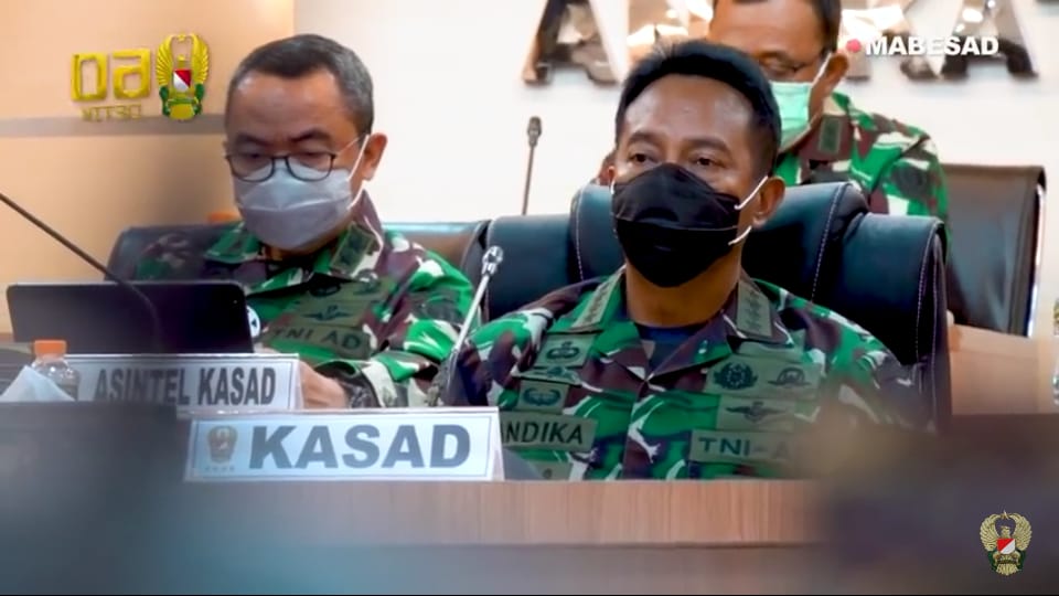 Kasad Andika Perkasa, Mengikuti Conference Bersama Panglima TNI