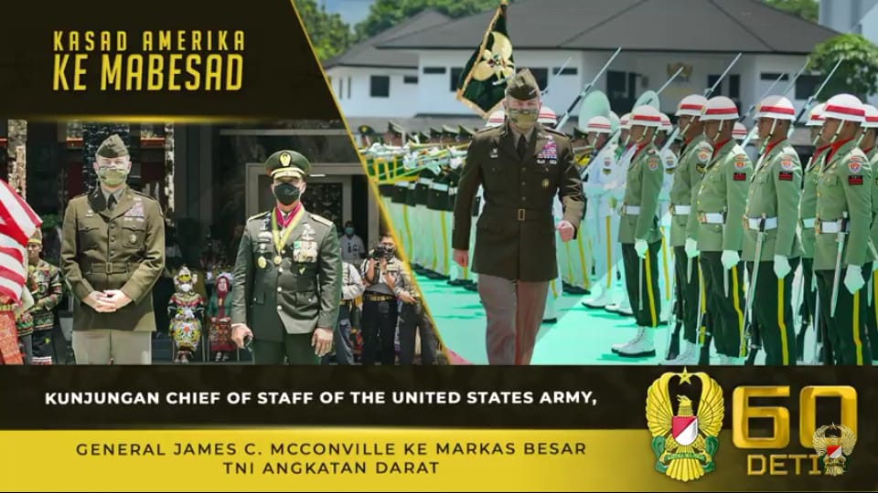 Jenderal TNI Andika Perkasa, Menerima Kunjungan Chief of Staff of the United States Army