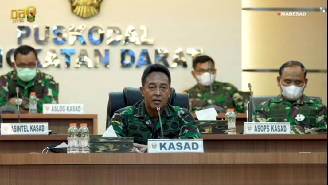 Jenderal Andika Perkasa, Video Conference Terkait Perkembangan Penanganan Bencana Sulbar dan Kalsel