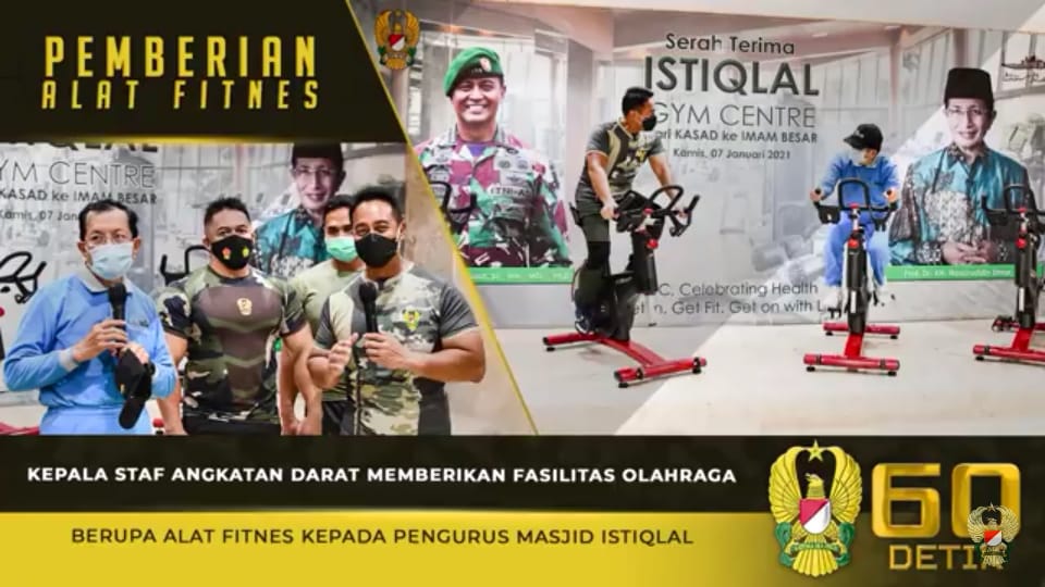 Jenderal TNI Andika Perkasa, Berikan Fasilitas Olahraga kepada Pengurus Masjid Istiqlal