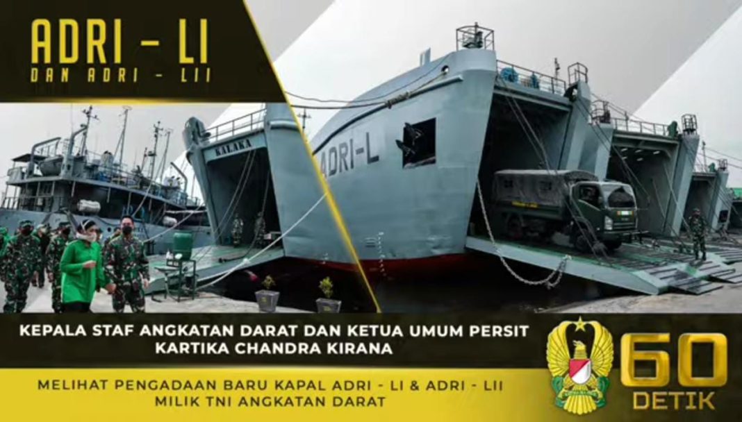 Kasad Andika Perkasa dan Ketum Persit KCK, Melihat Pengadaan Baru Kapal Milik TNI AD