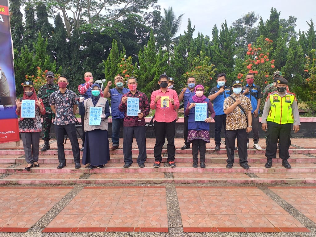 Kapolsek Banjar, Pimpin Operasi Yustisi Penegakan Protokol Kesehatan 2021