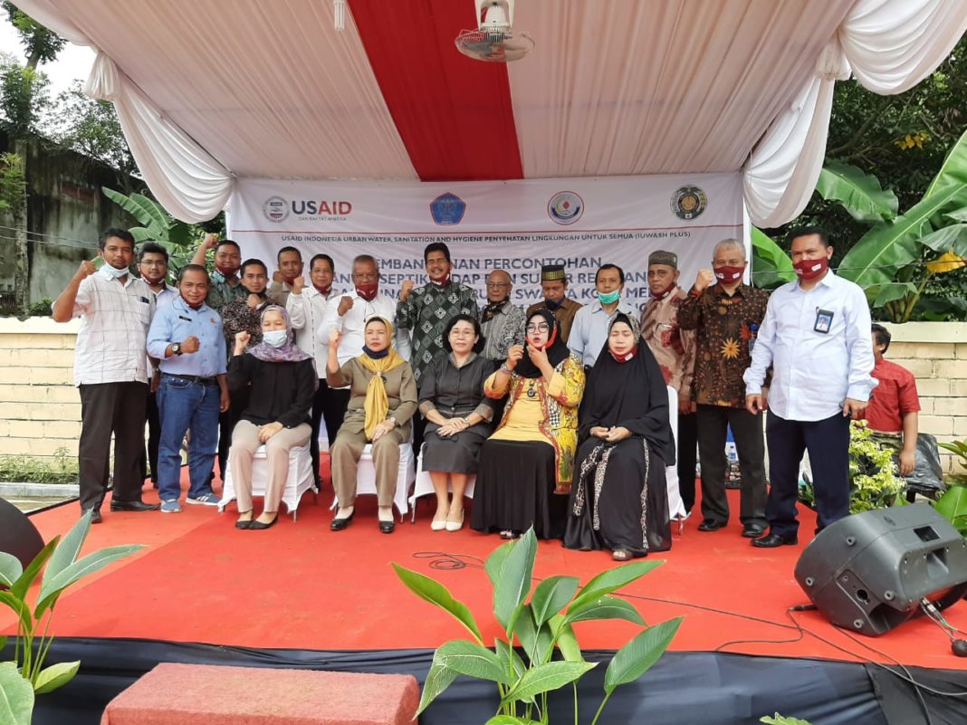 Pemko Medan, Dukung Pembangunan Percontohan Tangki Septik Kedap dan Sumur Resapan