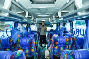 Kapolres Banjar, Sampaikan Imbauan PPKM di Terminal Bus Kota Banjar