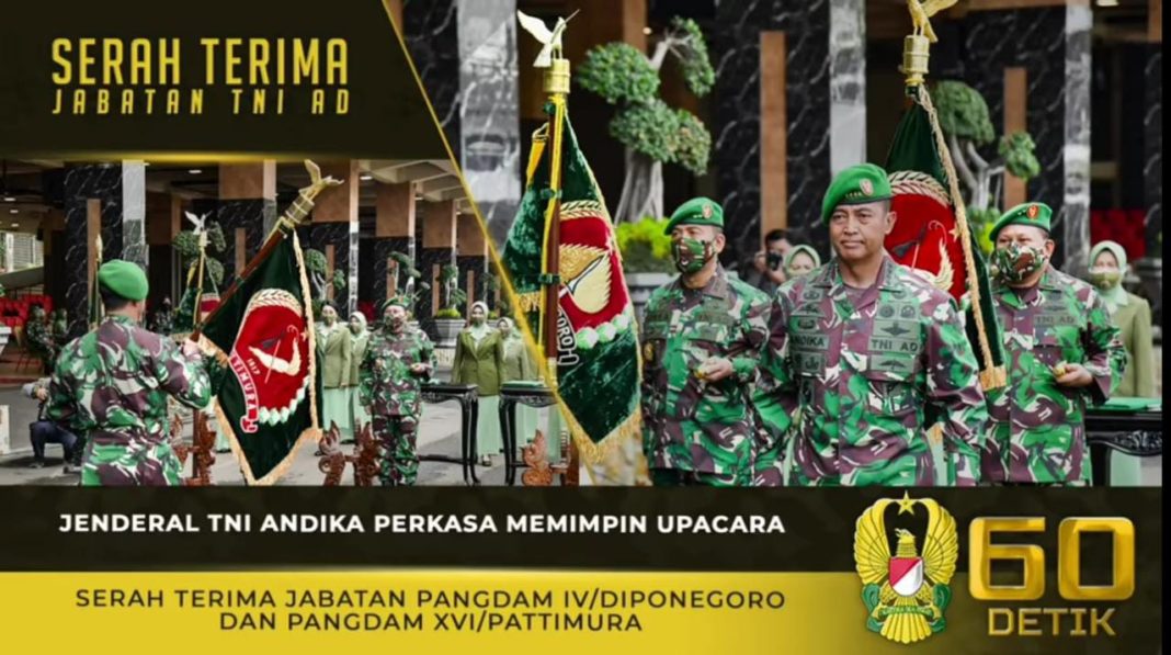 Kasad Andika Perkasa, Pimpin Sertijab Pangdam IV/Diponegoro dan Pangdam XVI/Pattimura