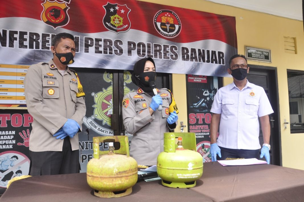 Sat Reskrim Polres Banjar, Ungkap Kasus Kelangkaan Gas LPG