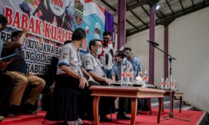 Sekda Ciamis, Buka Babak Kualifikasi Porprov XIV Jawa Barat Tahun 2021 Cabor Bola Voli