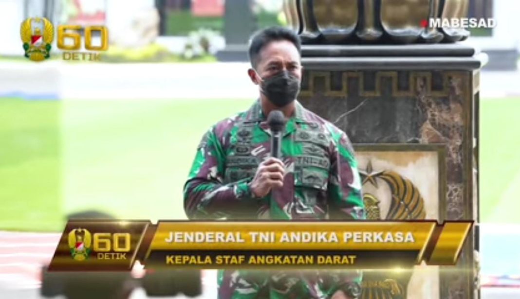 Kasad Andika Perkasa, Pimpin Rapim TNI AD Tahun 2021