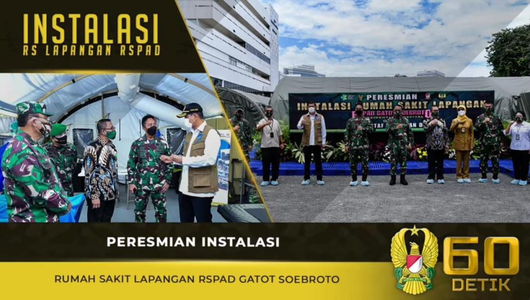 Jenderal TNI Andika Perkasa, Hadiri Peresmian Instalasi Rumah Sakit Lapangan RSPAD Gatot Soebroto