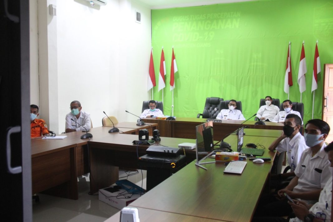 Bupati Ciamis, Ikuti Rapat Komite Kebijakan Penanganan Covid-19 dan Pemulihan Ekonomi Jawa Barat