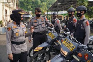 Kapolres Banjar, Laksanakan Apel Gelar Pasukan Ops Ketupat Lodaya 2021