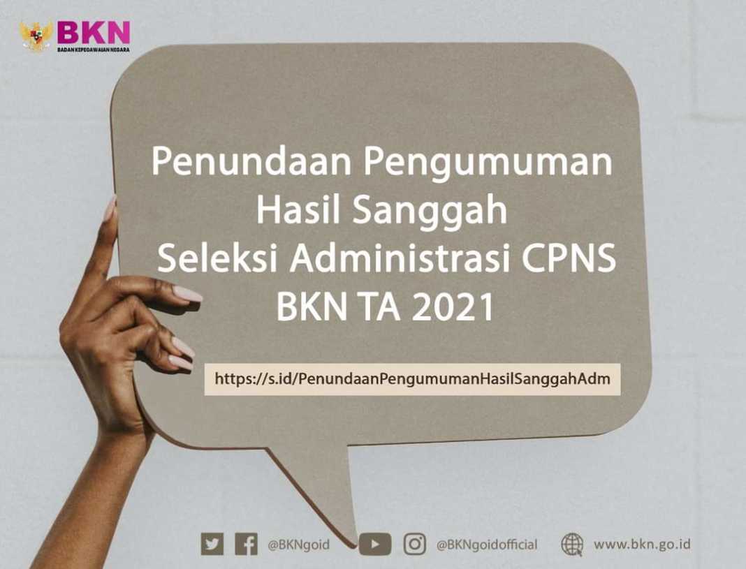 BKN Tunda Pengumuman Hasil Sanggah CPNS 2021