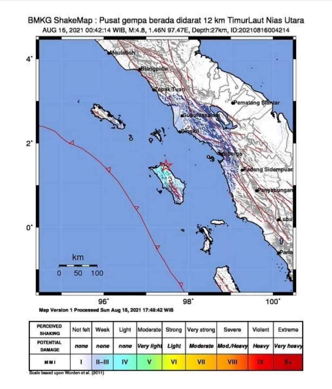 Gempa Bumi Tektonik Magnitudo