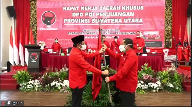 Rakerda Khusus PDIP Sumut, Drs Rapidin Simbolon Ketua DPD Perjuangan menggantikan Djarot Syaiful Hidayat