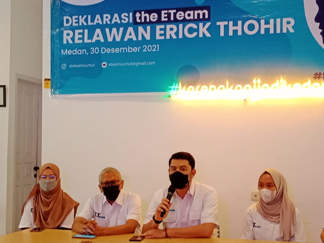 Relawan Erick Thohir di Medan