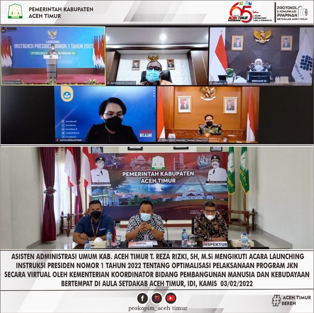 Asisten III Pemkab Aceh Timur Vidcom