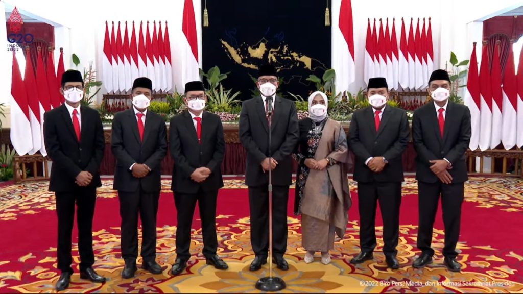 Presiden Jokowi Lantik Anggota KPU dan Bawaslu 