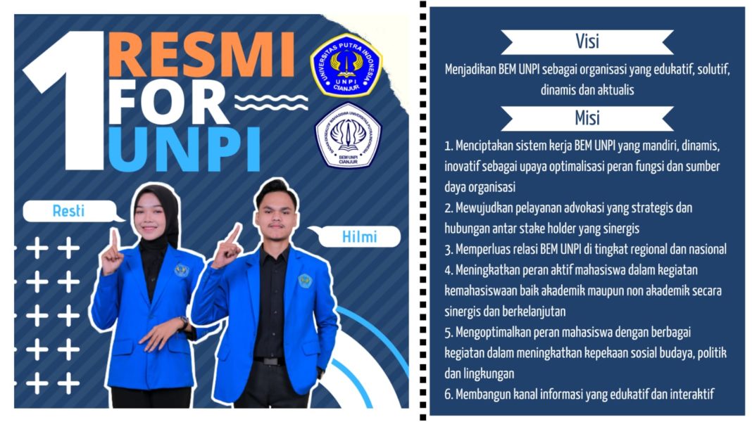 Resti-Hilmi For BEM Universitas Putra Indonesia (UNPI) Cianjur