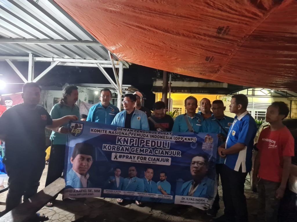 DPP KNPI Salurkan Bantuan Sembako Kepada Korban Gempa Cianjur