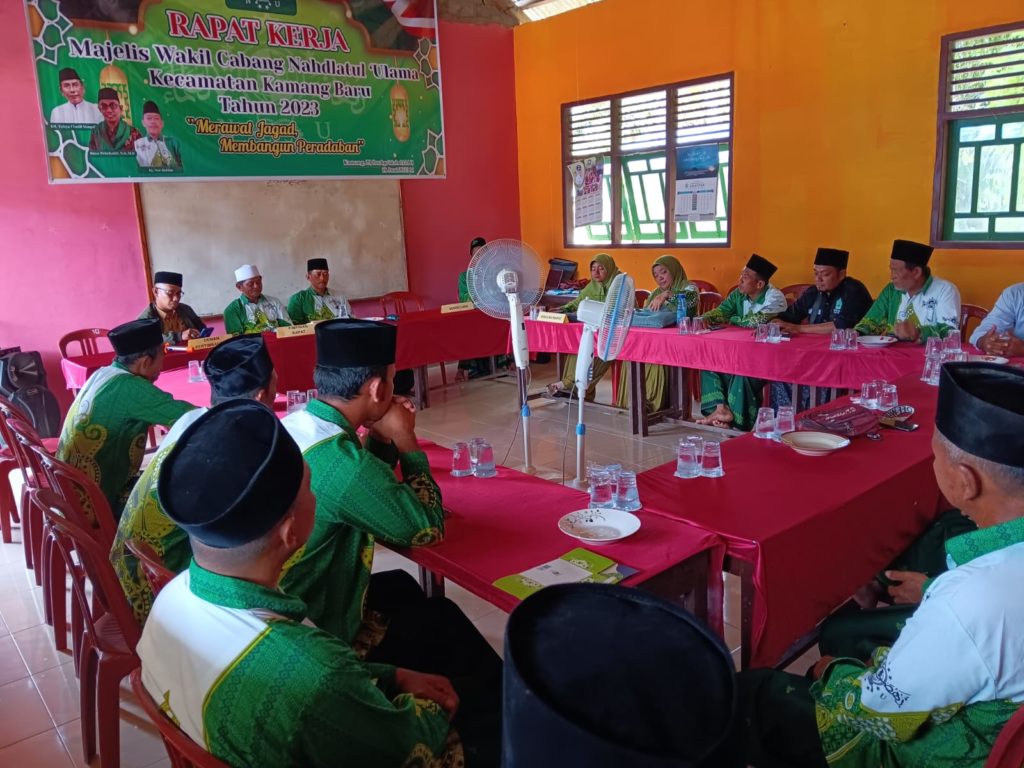MWC NU Kecamatan Kamang Baru Kabupaten Sijunjung menggelar Musyawarah Kerja Tahun 2023