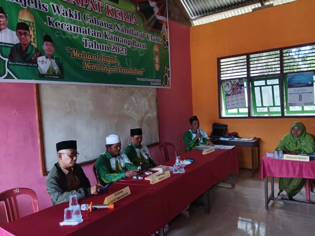 MWC NU Kecamatan Kamang Baru Kabupaten Sijunjung Gelar Musyawarah Kerja Tahun 2023